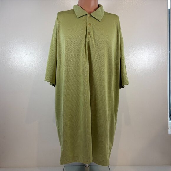 Nike Golf Polo Shirt Mens Size 2XL Green Fit Dry Performance Textured - Picture 2 of 6